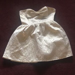 White and gold dress